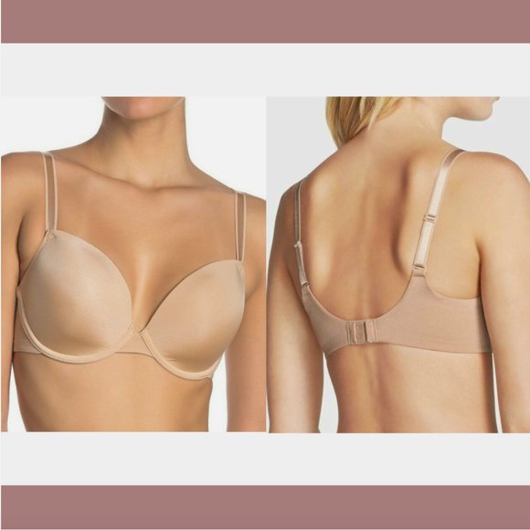 NWT‎ $68 Panache [ 34DDD/F US ] Porcelain Elan Molded Plunge Bra Chai Nude #6079 - Picture 1 of 10